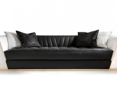 Dreisitzer Couch Polster Möbel Leder Sofa Couchen Möbel Wohnzimmer 3er